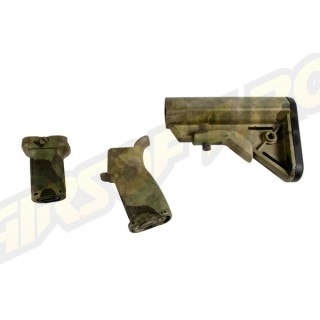 BR FURNITURE - KIT PT. M4 AEG - A-TACS FG - SHORT