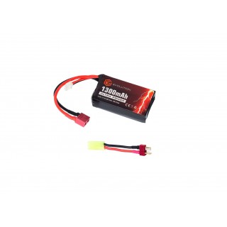 LI-PO ULTRA POWER BATTERY - 11.1V - 1300MAH - T-PLUG + ADAPTER