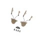 ADATTATORI EXF RAIL PER CUFFIE COMTAC - DARK EARTH