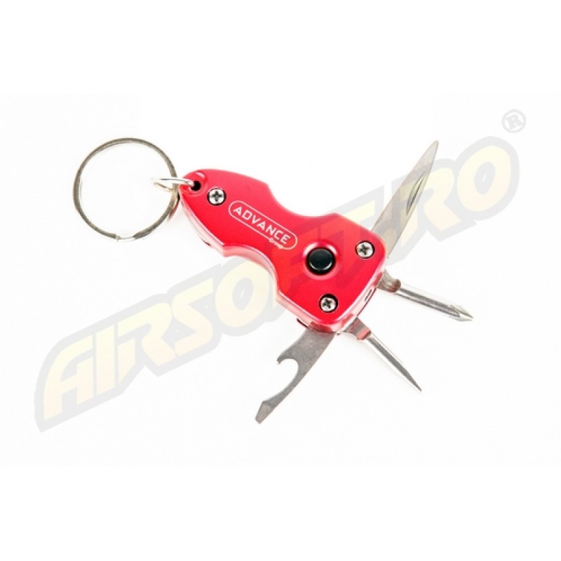 BRELOC MULTIFUNCTIONAL CU LED - RED