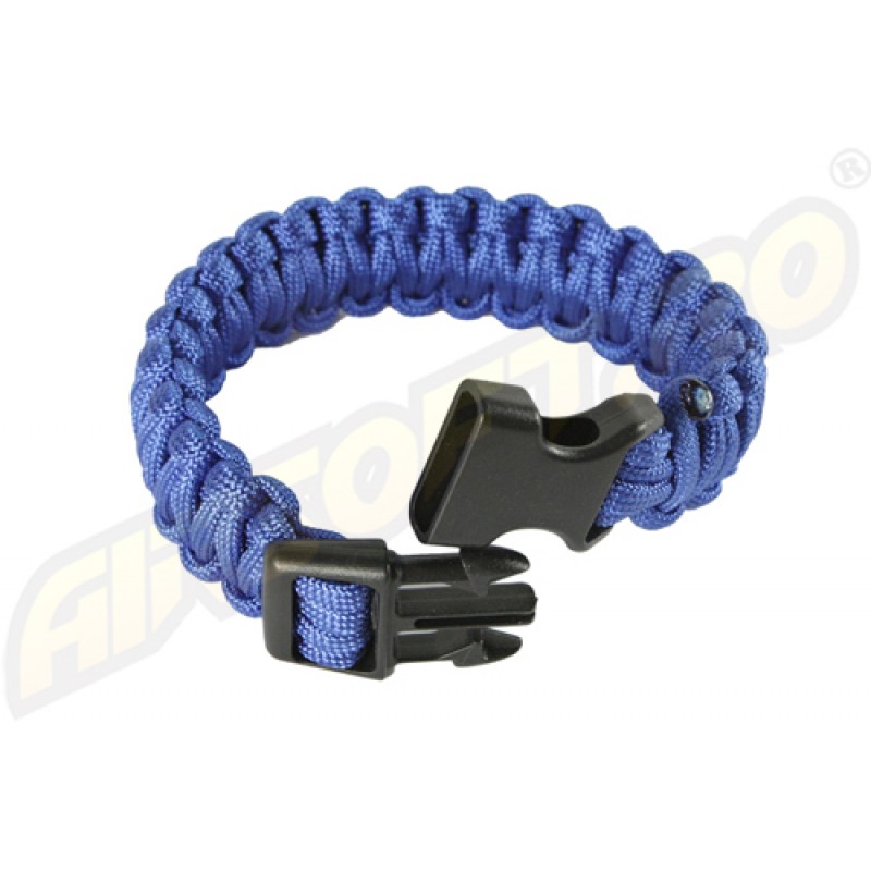 PARACORD - BRACCIALE DI SOPRAVVIVENZA 22MM  - BLU