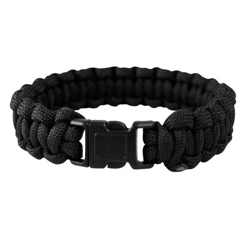PARACORD - BRATARA SUPRAVIETUIRE 22MM - NEGRU PARACORD - BRATARA SUPRAVIETUIRE 22MM - NEGRU