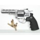 REVOLVER DAN WESSON 4 INCH - SILVER - FULL METAL - GNB - CO2