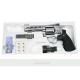 REVOLVER DAN WESSON 4 INCH - SILVER - FULL METAL - GNB - CO2