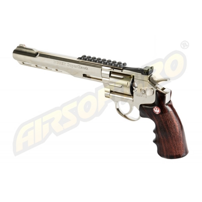 RUGER SUPER HAWK 8 INCH - FULL METAL - GNB - CO2 - SILVER