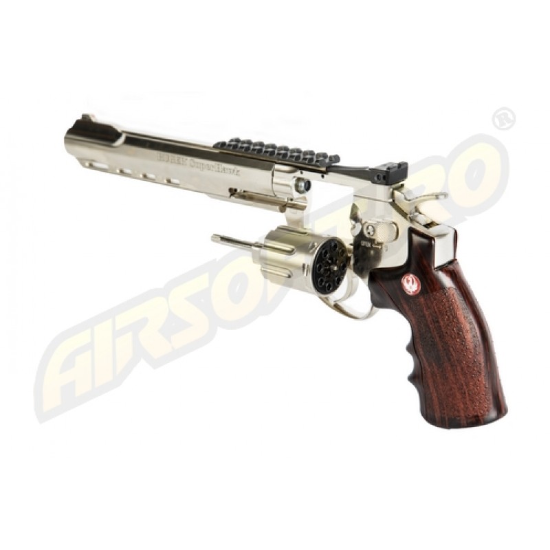 RUGER SUPER HAWK 8 INCH - FULL METAL - GNB - CO2 - SILVER