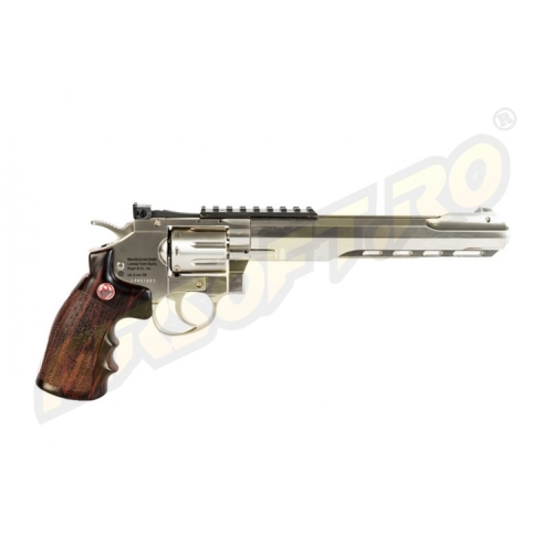 RUGER SUPER HAWK 8 INCH - FULL METAL - GNB - CO2 - SILVER
