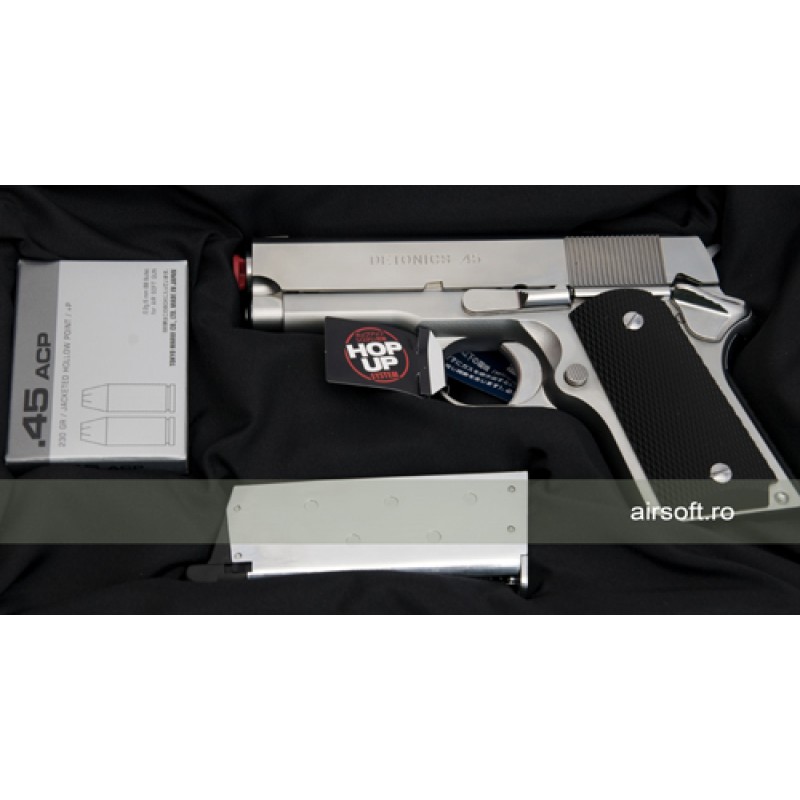 Tokyo Marui DETONICS 45  - COMBAT SILVER GBB