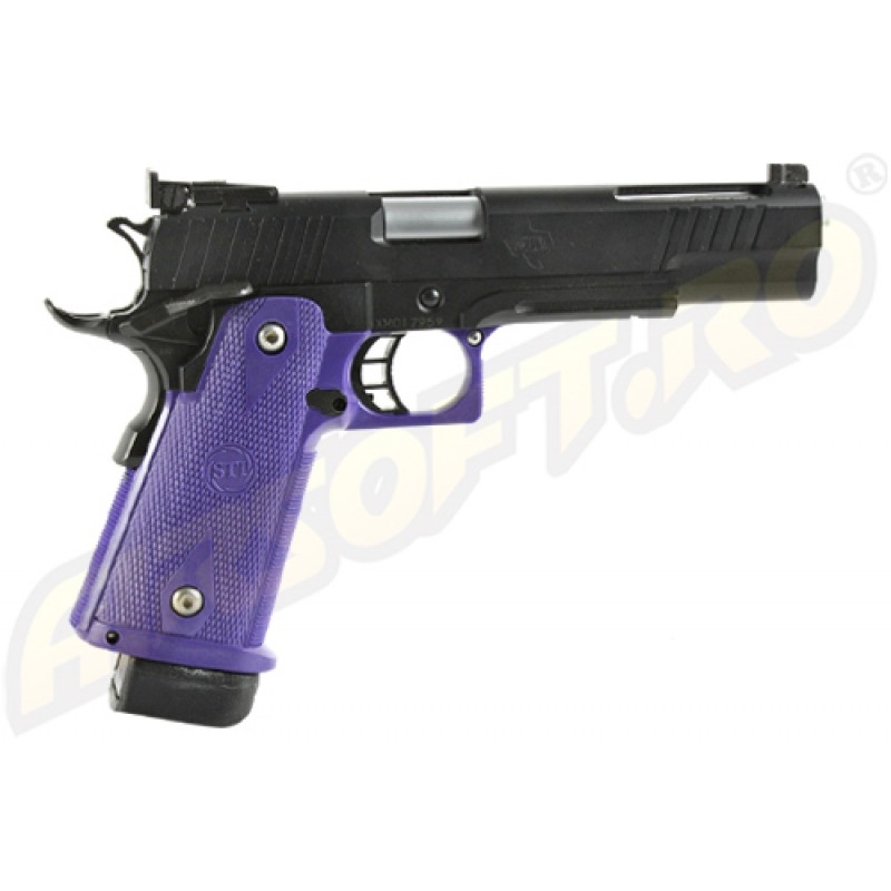 KSC PISTOLA SOFTAIR STI A360 - 5.5 - LONG SLIDE - NERO - A GAS SCARRELLANTE (GBB)