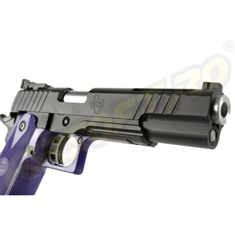 KSC PISTOLA SOFTAIR STI A360 - 5.5 - LONG SLIDE - NERO - A GAS SCARRELLANTE (GBB)