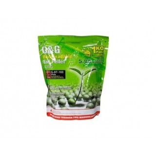 0.20G BB's- 1KG. BIODEGRADABLE- WHITE