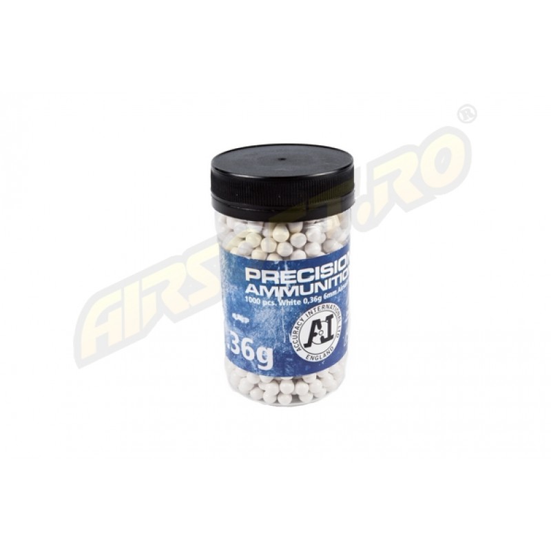Pallini in plastica Accuracy International Precision da 0.36gr -1000 pallini