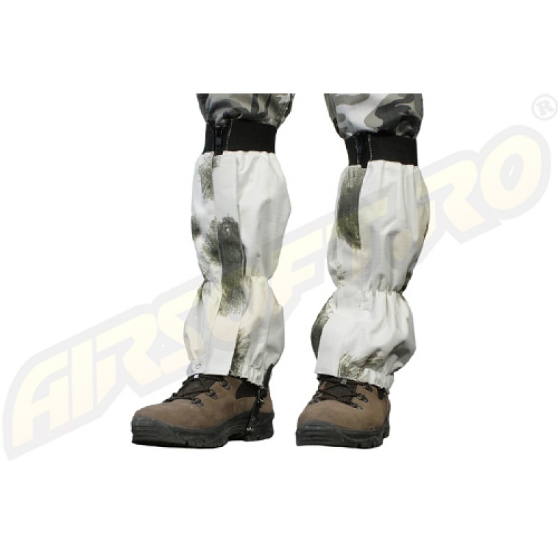 WATERPROOF GAITERS WITH STEEL SAFETY - SNOW CAMO