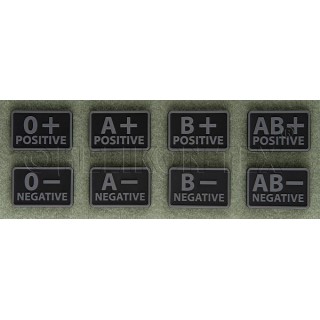 Blood Patch PVC - B POZITIV - BLACK