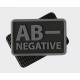 Blood Patch PVC - B POZITIV - BLACK