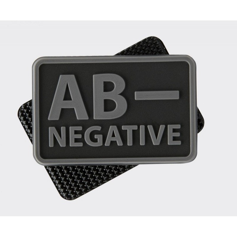 Blood Patch PVC - AB POZITIV - BLACK