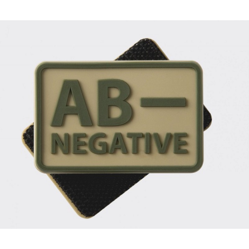 PATCH GRUPA SANGUINA - O NEGATIV - KAKI