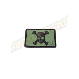 PATCH CAUCIUC - ASSASSIN SKULL - FOREST