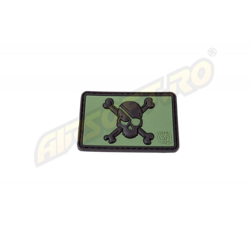 PATCH CAUCIUC - ASSASSIN SKULL - FOREST