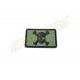 PATCH CAUCIUC - ASSASSIN SKULL - FOREST