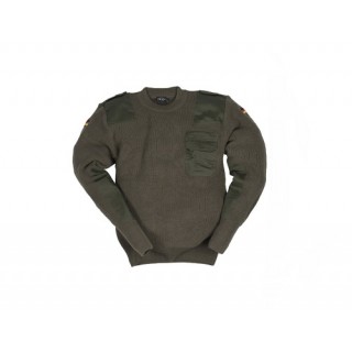 MAGLIONE MODELLO BUNDESWEHR LANA - OLIVA