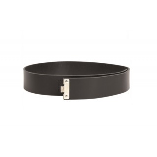 GERMAN BLACK RW SPLIT LEATHER BELT 45 MM