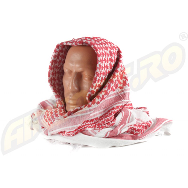 SHEMAGH MODEL SCARF (WHITE-RED) SHEMAGH MODEL SCARF (WHITE-RED)