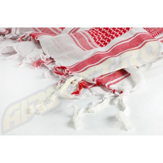 SHEMAGH MODEL SCARF (WHITE-RED)