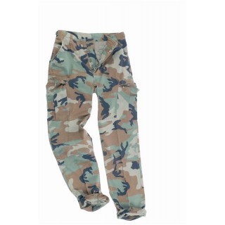 PANTALONI MODELLO RIPSTOP (WOODLAND PRELAVATI)