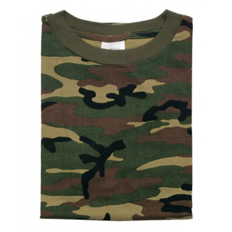 Short sleeve shirt camouflage WOODLAND