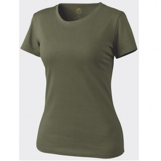 TRICOU DE DAMA CU MANECA SCURTA - OLIVE GREEN