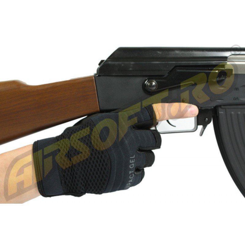 FINGERLESS TACTICAL GLOVES (BLACK)