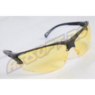 YELLOW LENS PROTECTIVE GLASSES WITH ADJUSTABLE TEMPLATES