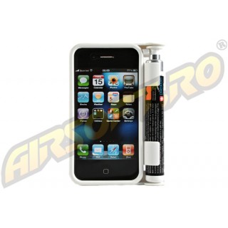 CUSTODIA PER IPHONE 4 - CON SPRAY ANTIAGGRESSIONE - SMARTGUARD - BIANCA