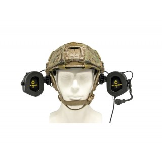 EARMOR PROTEZIONE ACUSTICA CON APPARATO RADIO MILPRO M32X MARK3 CON ADATTATORE FAST HELMET ARC SYSTEM - CB