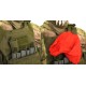 TG AIRSOFT POUCH/TASCA COLPITO STRACCIO ROSSO - NERO