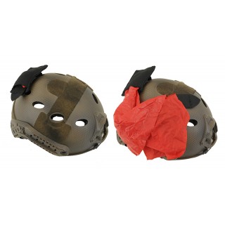 TG AIRSOFT POUCH/TASCA COLPITO STRACCIO ROSSO - NERO