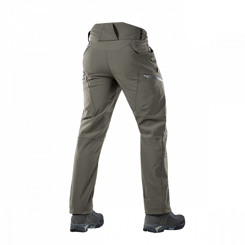 PANTALONI TACTICI SOFT SHEEL DE IARNA - OLIV PANTALONI TACTICI SOFT SHEEL DE IARNA - OLIV