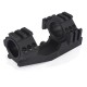 TRI-SIDE RAIL 25.4MM / 30MM MOUNT BASE - BLACK