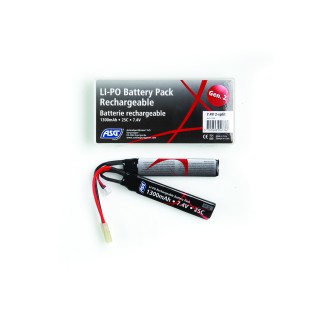 LIPO - 7.4V BATTERY - 1300 MAH - 25C - MINI-TYPE