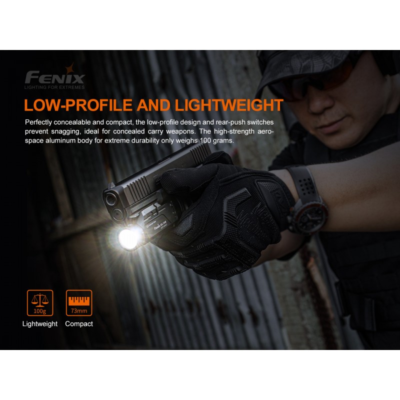 FENIX RECHARGEABLE WEAPON LIGHT GL19R LED MODEL