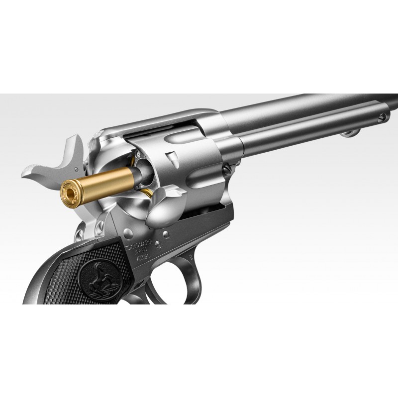 TOKYO MARUI REVOLVER SAA.45 ARTILLERY - 5.5 INCH - SPRING - CHROME