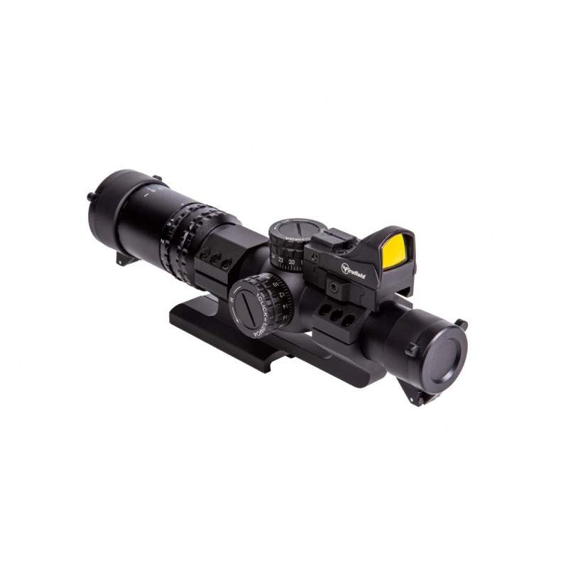 FIREFIELD RAPIDSTRIKE 1-4X24 RIFLESCOPE WITH MINI DOT - BLACK