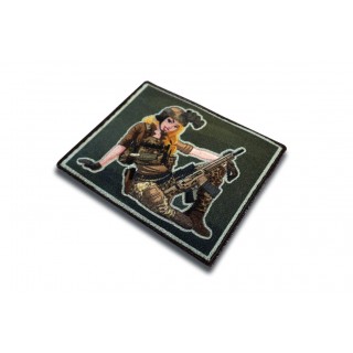 PATCH WOVEN PINUP GIRL NAVY SEAL