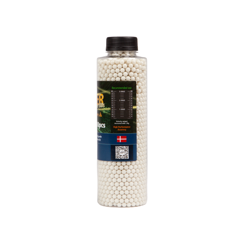 0.20G  BLASTER TRACER BB’s LUMINESCENT GREEN - BOTTLE OF 3300 PCS.