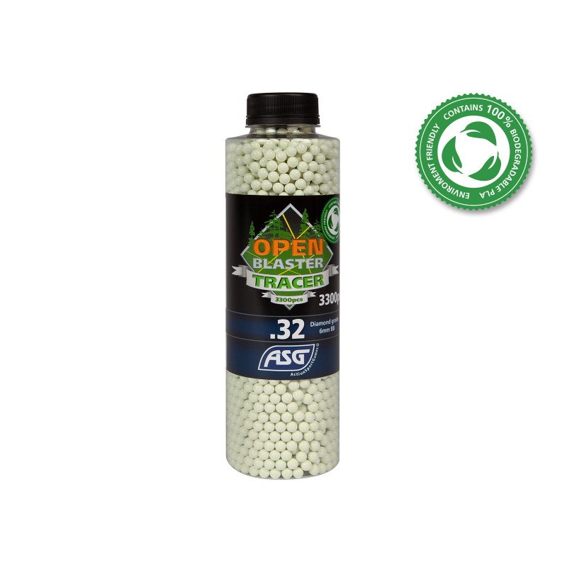 OPEN BLASTER PALLINI TRACCIANTI DA 0.32G - 3300 PEZZI - COLORE VERDE