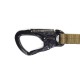 WARRIOR ASSAULT SYSTEMS TANGO CLIP AND CARABINER PERSONAL RETENTION LANYARD - COYOTE