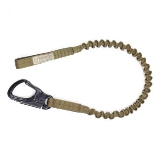 WARRIOR ASSAULT SYSTEMS TANGO CLIP AND CARABINER PERSONAL RETENTION LANYARD - COYOTE