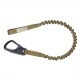 WARRIOR ASSAULT SYSTEMS TANGO CLIP AND CARABINER PERSONAL RETENTION LANYARD - COYOTE