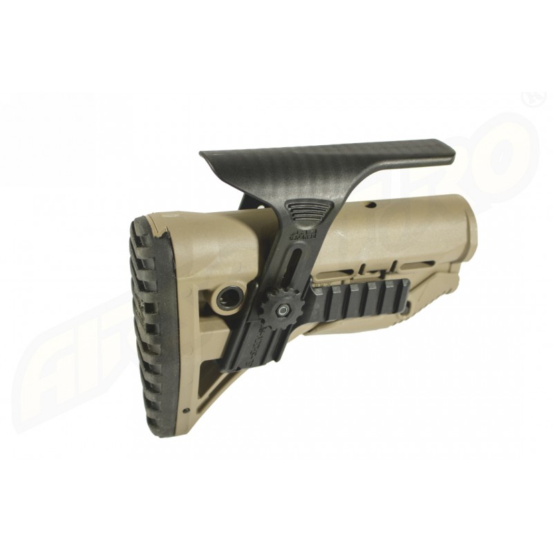 PAT PENTRU AR15 / M16 / M4 STYLE - SHOCK ABSORBING / RAIL - TAN
